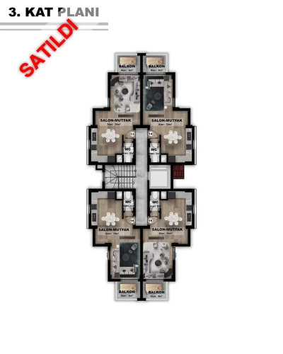 DM Life Residence (Gazipaşa'da Satılık Lüks Daireler)