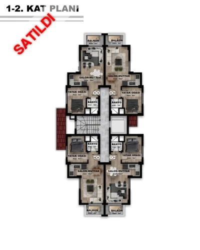 DM Life Residence (Gazipaşa'da Satılık Lüks Daireler)