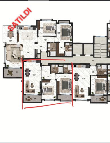 Ruby Hill Residence (Oba'da Deniz Manzaralı 2+1 Daire)