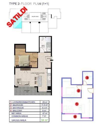 Fenercioğlu Arcadia (1+1 Flat for Sale in Mahmutlar)