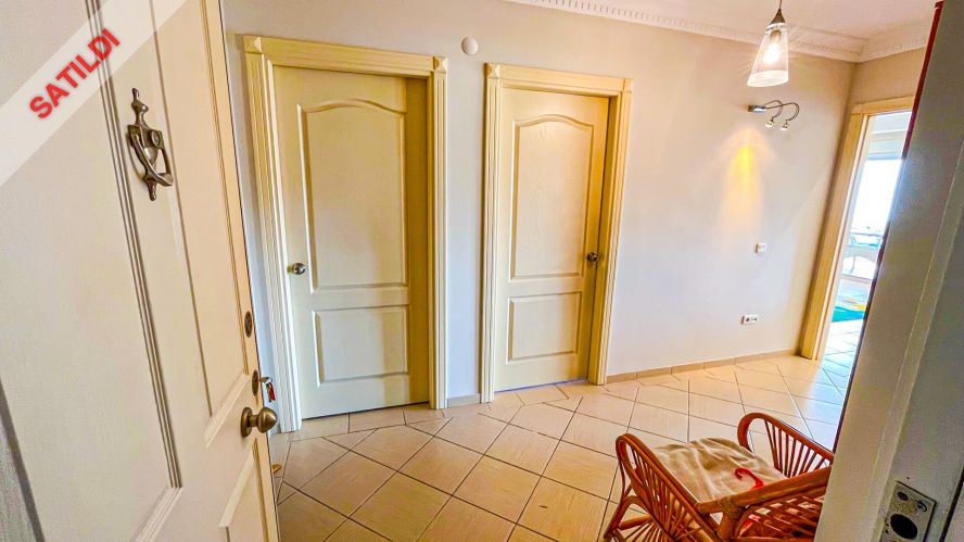 Ulusoy Sitesi (2+1 möblierte Wohnung in Alanya Oba, 500 M vom Meer entfernt)