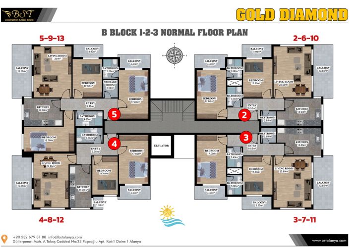 Oba Gold Diamond (Luxury Apartments for Sale in Oba)