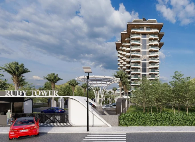 Ruby Tower Residence (Mahmutlar'da 1+1 Satılık Daire)