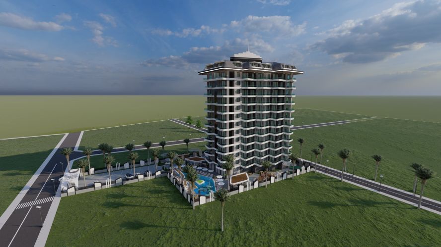 Ruby Tower Residence (1+1 Flat for Sale in Mahmutlar)