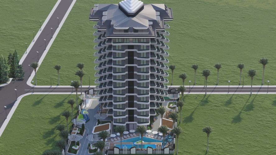 Ruby Tower Residence (1+1 Flat for Sale in Mahmutlar)