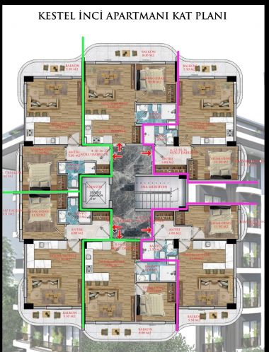İnci Residence (Kestel'de Satılık Daireler)