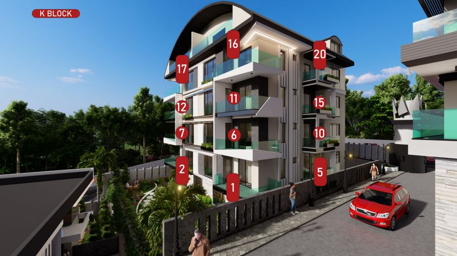 Casa Hills (Luxury Apartments for Sale in Kargicak, Alanya)