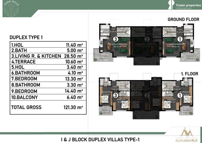 Casa Hills (Luxury Apartments for Sale in Kargicak, Alanya)