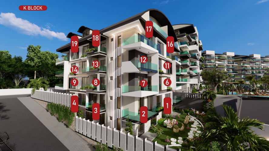 Casa Hills (Luxury Apartments for Sale in Kargicak, Alanya)