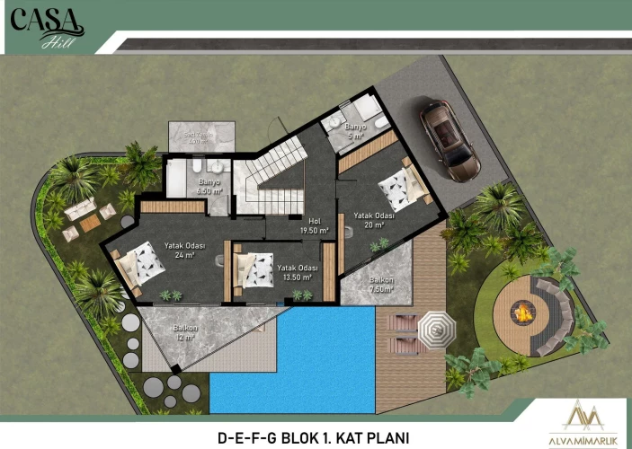 Casa Hills (Alanya Kargıcak'da Satılık Lüks Daireler)