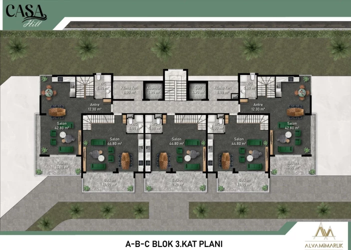Casa Hills (Alanya Kargıcak'da Satılık Lüks Daireler)