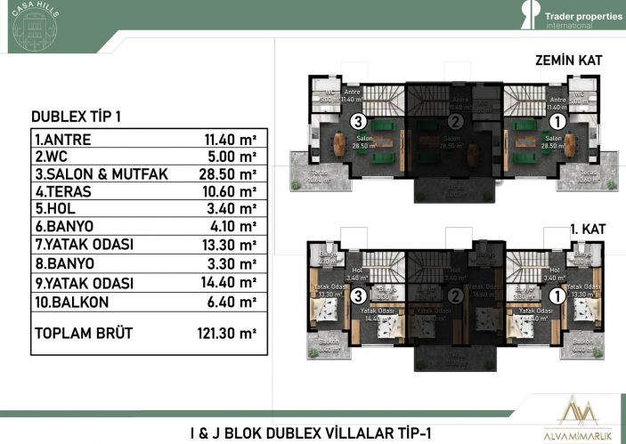 Casa Hills (Luxury Apartments for Sale in Kargicak, Alanya)