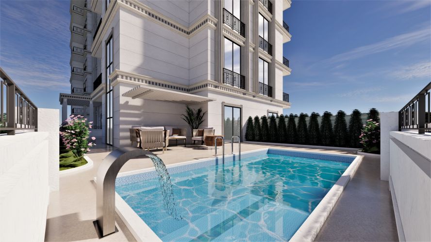 Kubbe Tower (Luxury Apartments for Sale in Alanya Avsallar)