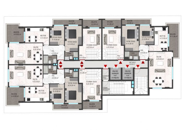 By Güzel 2001 (Apartments for Sale in Mahmutlar, Alanya)