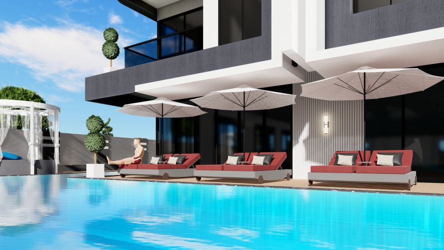 Casa Del Sol Residence (Apartments for Sale in Mahmutlar, Alanya)