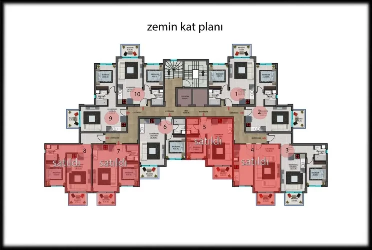 Loft Garden 4 (Gazipaşa'da Satılık Projeden Daireler)