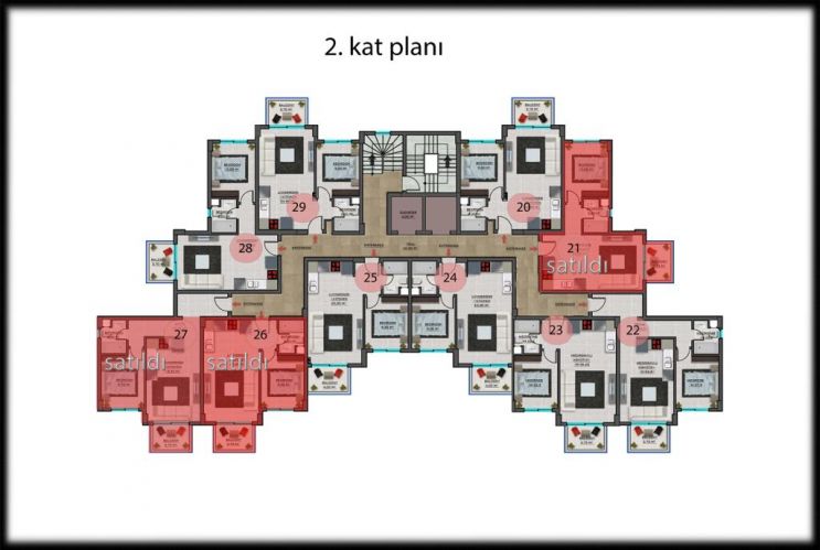 Loft Garden 4 (Flats from Project for Sale in Gazipaşa)