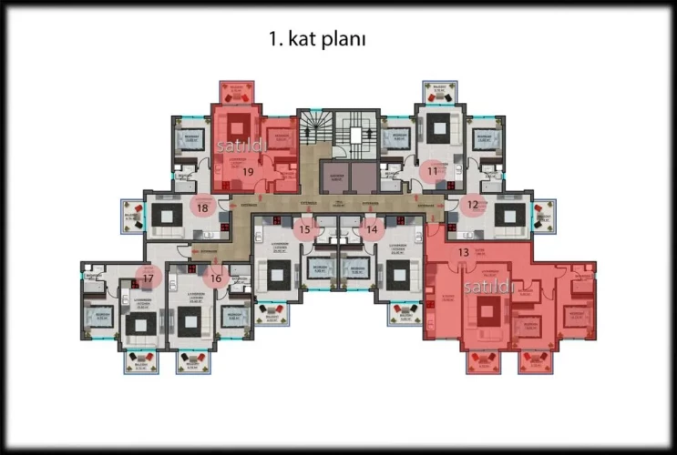Loft Garden 4 (Gazipaşa'da Satılık Projeden Daireler)