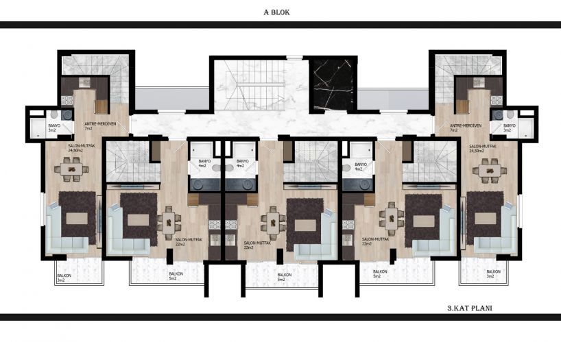 Özsoy Residence (Alanya Oba'da Satılık Konforlu Daireler)