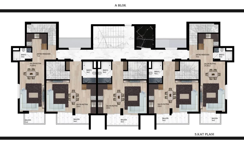 Özsoy Residence (Comfortable Apartments for Sale in Oba, Alanya)