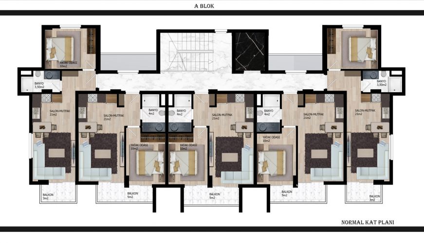 Özsoy Residence (Comfortable Apartments for Sale in Oba, Alanya)