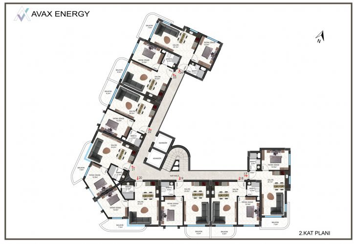 Avax Energy (Apartments for Sale from the Project in Oba, Alanya)