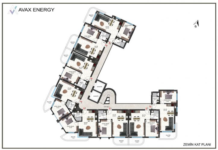 Avax Energy (Apartments for Sale from the Project in Oba, Alanya)