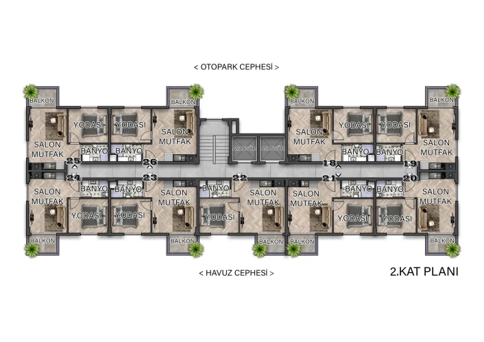 Landmark Gazipaşa Konut Projesinde Satılık Yeni Daireler