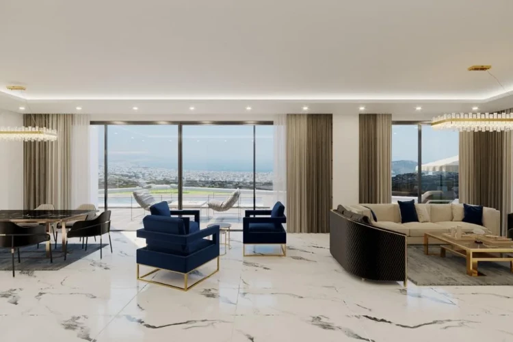 Villa White Palace 3 (Alanya Tepe'de Manzaralı 5+1 Satılık Villa)