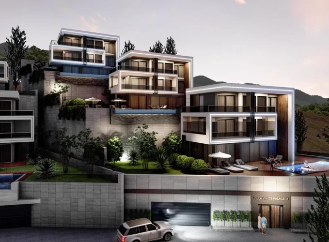 Villa White Palace 3 (Alanya Tepe'de Manzaralı 5+1 Satılık Villa)