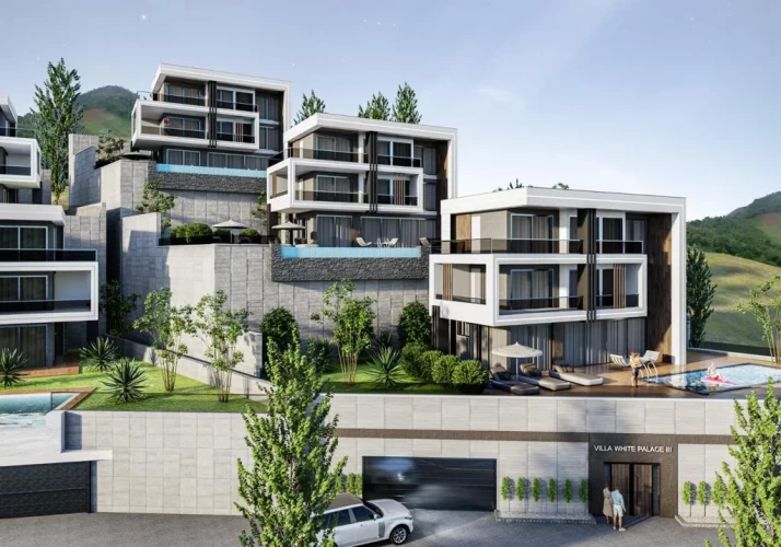 Villa White Palace 3 (Alanya Tepe'de Manzaralı 5+1 Satılık Villa)