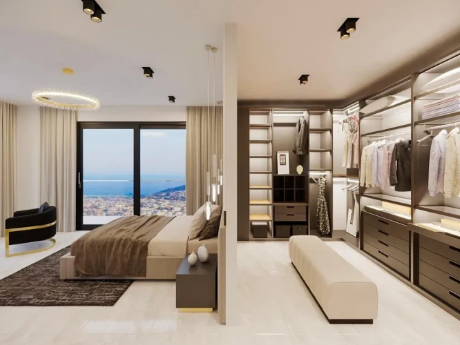 Villa White Palace 3 (Alanya Tepe'de Manzaralı 5+1 Satılık Villa)
