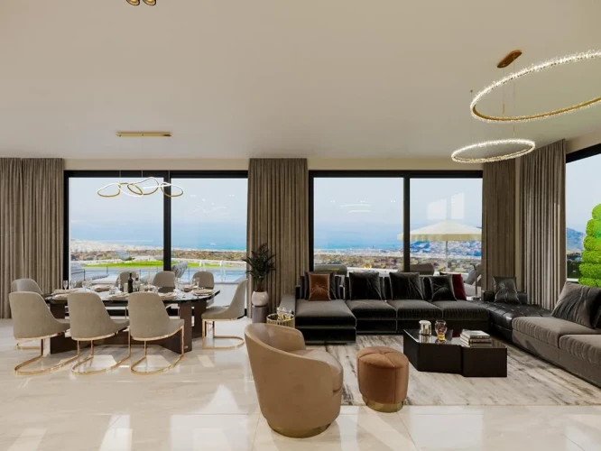 Villa White Palace 3 (Alanya Tepe'de Manzaralı 5+1 Satılık Villa)