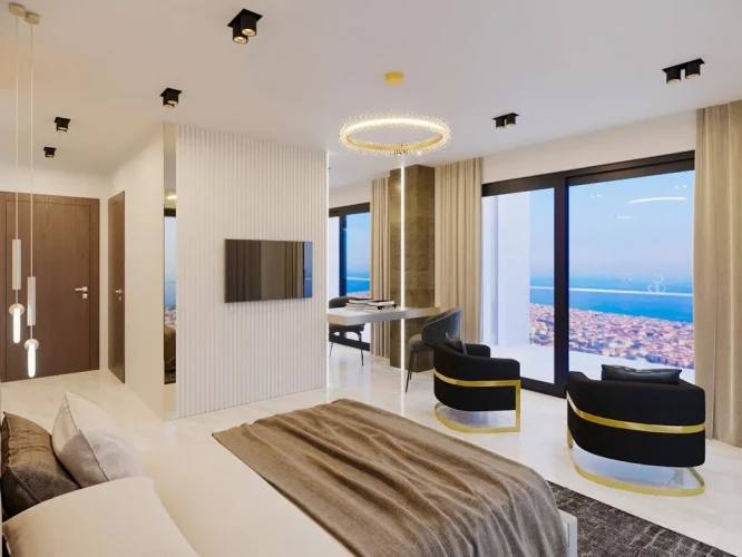 Villa White Palace 3 (Alanya Tepe'de Manzaralı 5+1 Satılık Villa)