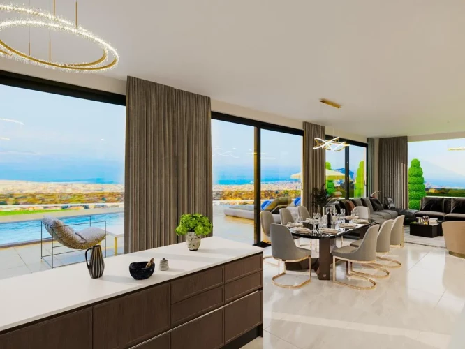 Villa White Palace 3 (Alanya Tepe'de Manzaralı 5+1 Satılık Villa)