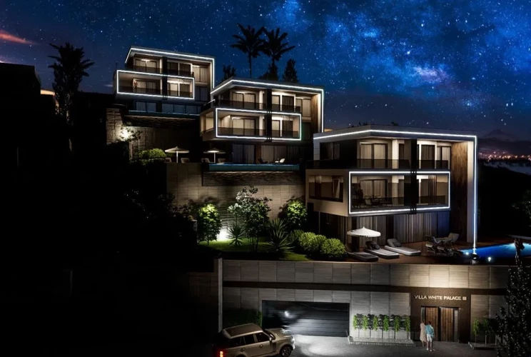 Villa White Palace 3 (Alanya Tepe'de Manzaralı 5+1 Satılık Villa)