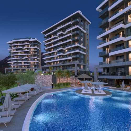 Küçüker Tower (Luxury Apartments for Sale in Kestel, Alanya)