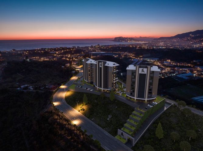 Küçüker Tower (Luxury Apartments for Sale in Kestel, Alanya)