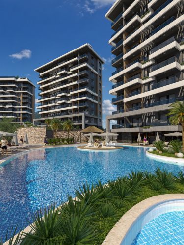 Küçüker Tower (Luxury Apartments for Sale in Kestel, Alanya)