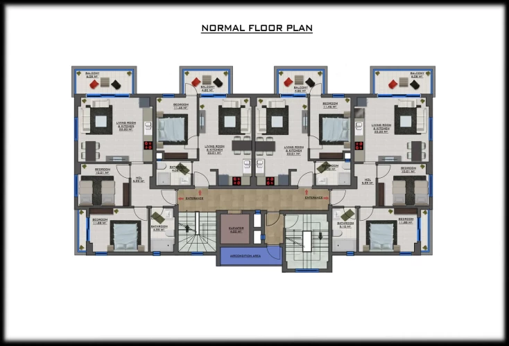 Mia Casa Lounge (Luxury Flats for Sale in Demirtaş)