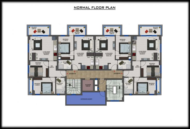 Mia Casa Lounge (Luxury Flats for Sale in Demirtaş)