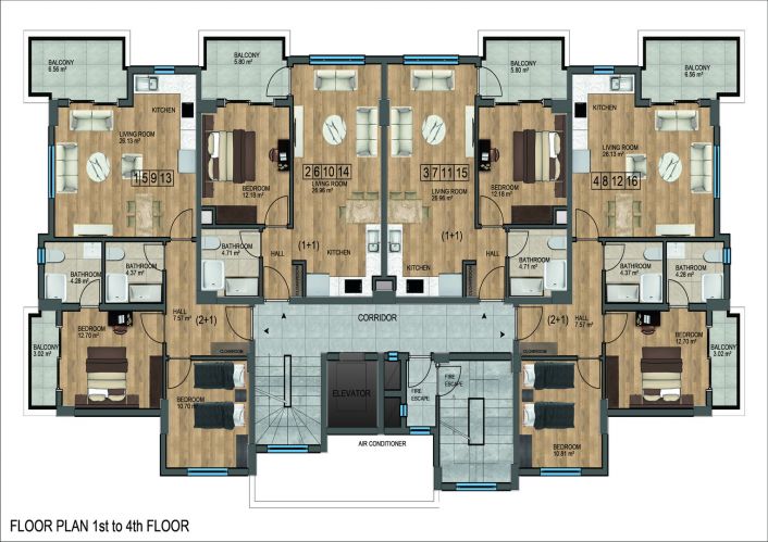 Mia Casa Luxury A Blok (Comfortable Flats for Sale in Demirtaş)