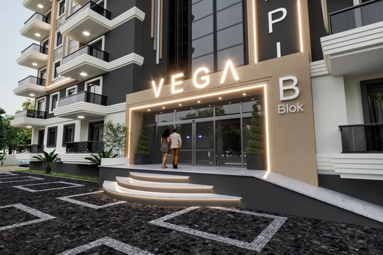 Luxuswohnungen zum Verkauf im Gazipaşa Vega-Projekt