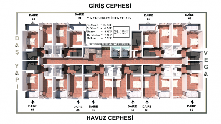 Luxury Flats for Sale in Gazipaşa Vega Project