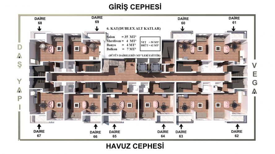 Luxury Flats for Sale in Gazipaşa Vega Project