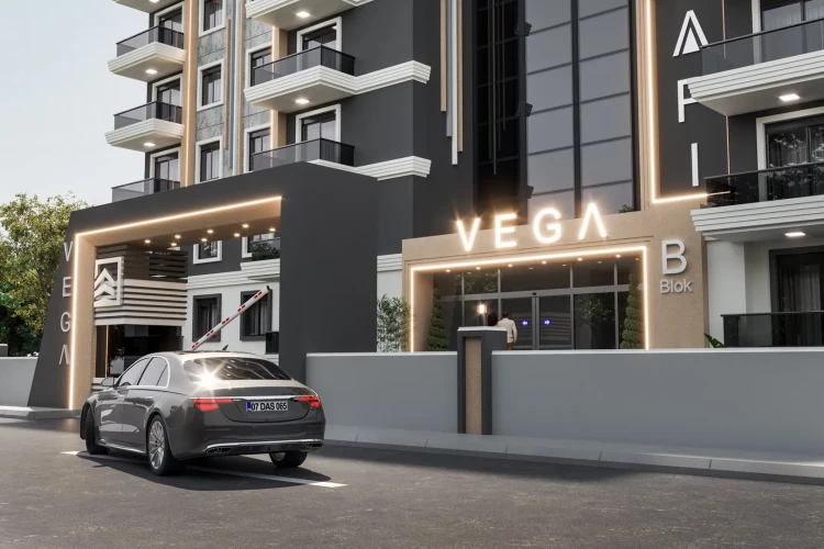 Luxuswohnungen zum Verkauf im Gazipaşa Vega-Projekt