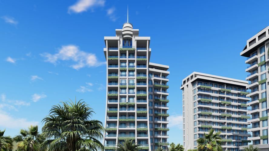 Green Ocean Residence (Mahmutlar'da Satılık 1+1 Daireler)