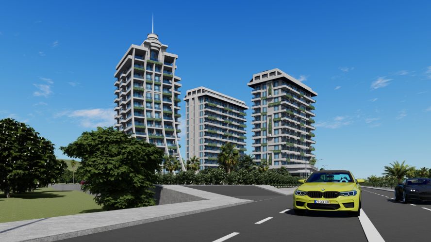 Green Ocean Residence (Mahmutlar'da Satılık 1+1 Daireler)