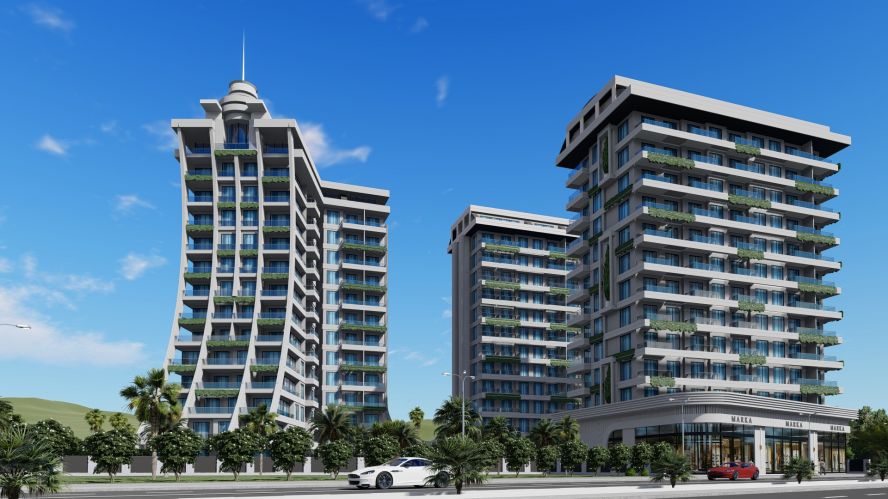 Green Ocean Residence (Mahmutlar'da Satılık 1+1 Daireler)