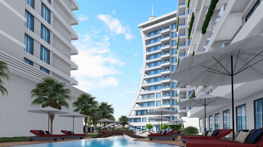 Green Ocean Residence (Mahmutlar'da Satılık 1+1 Daireler)